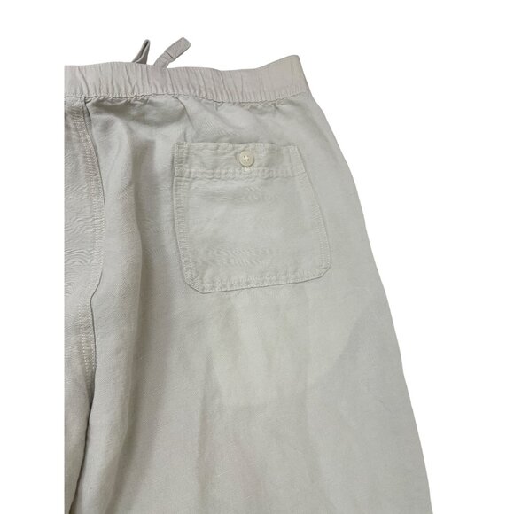 Cubavera womans beige Drawstring Linen blend wide leg pants size 2XB SKU 8437 - Picture 13 of 13